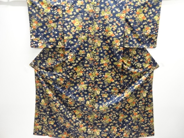 JAPANESE KIMONO / KOMON / FLORAL PLANTS